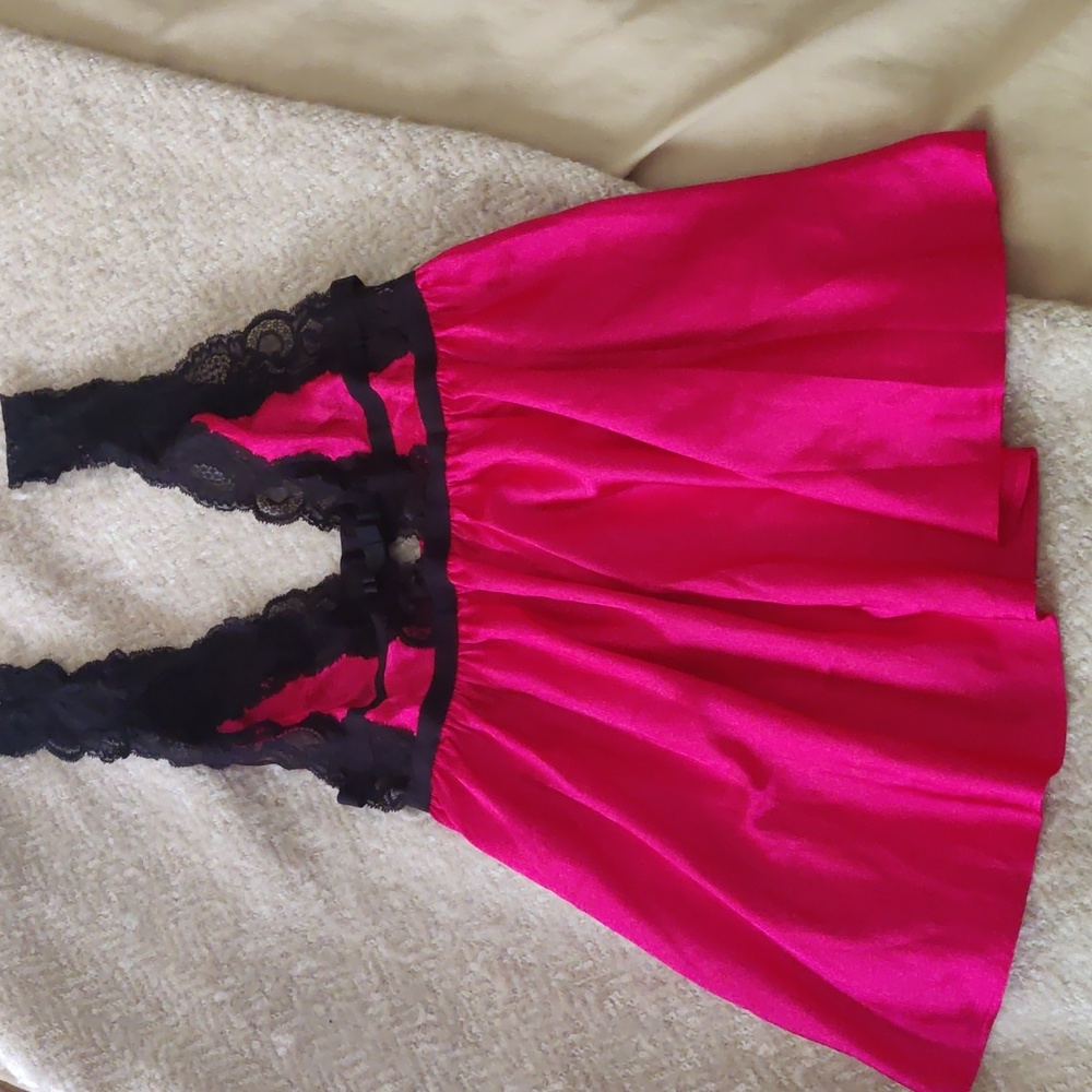 Victoria's Secret Red Black Lingerie S